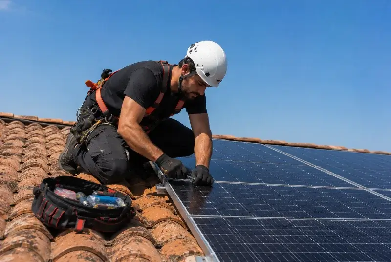 Maintenance et monitoring de panneaux solaires à Vairé